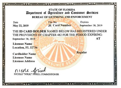 How to become a licensed pesticide applicator in Florida